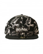 Harry Potter Snapback Cap Heraldic Animals BW